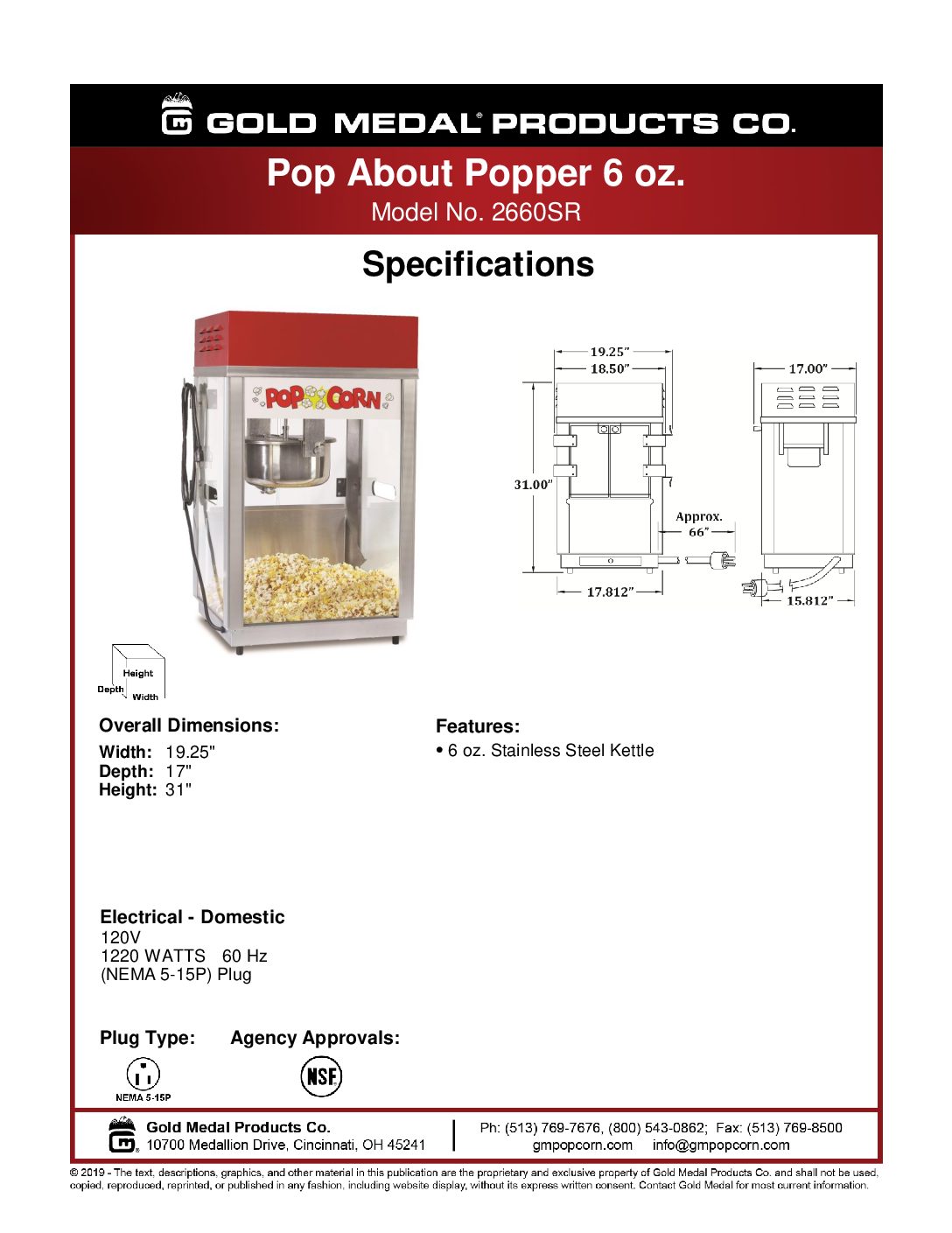 #2408 8 oz. Fun Pop Popper