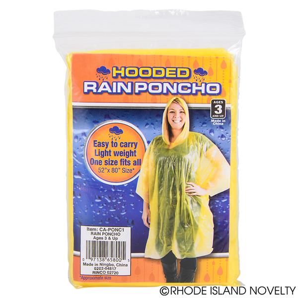 Rain Poncho (dozen) – Action Enterprises: Popcorn Poppers, Cotton Candy ...