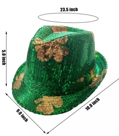 Fedora Hats Shamrock Print (dozen)