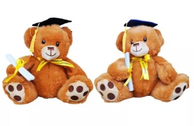 Graduation Bear Tan 9" Plush (each)