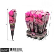 Mother's Day Single Cone Shape Flower w/Plush (dozen)