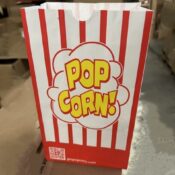 Single Ply Popcorn Bag 130oz (500cs) 2232SP