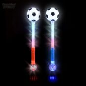 Light Up Soccer Ball Wand 21" (dozen)